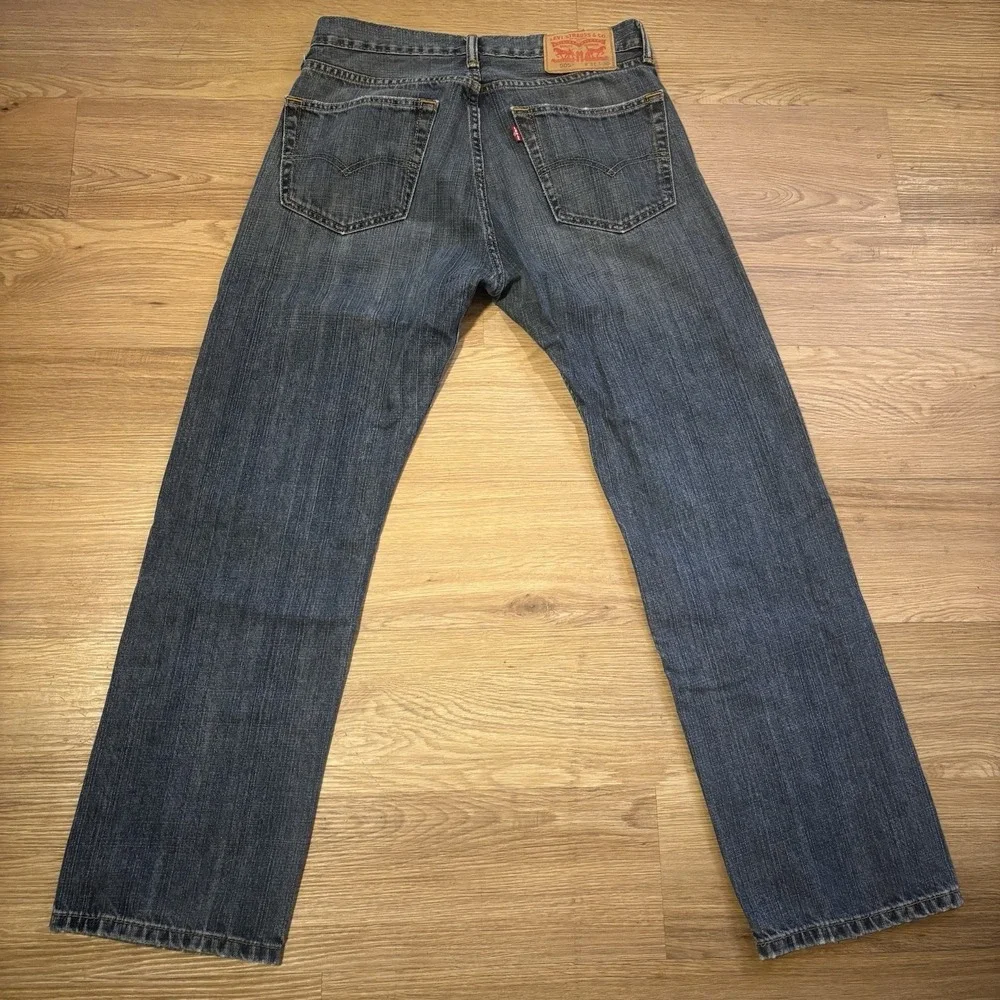 Levi 505 Mens 31x30 Classic Straight‎  Regular Fit Denim Blue Jeans Medium Wash